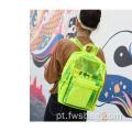 Mochila colorida mochila limpar mochila personalizada